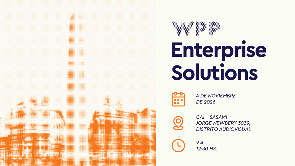 WPP Enterprise Solutions event in Buenos Aires, Argentina, on November 4, 2026, at CAI – SASAMI, from 9:00 a.m. to 12:30 p.m.