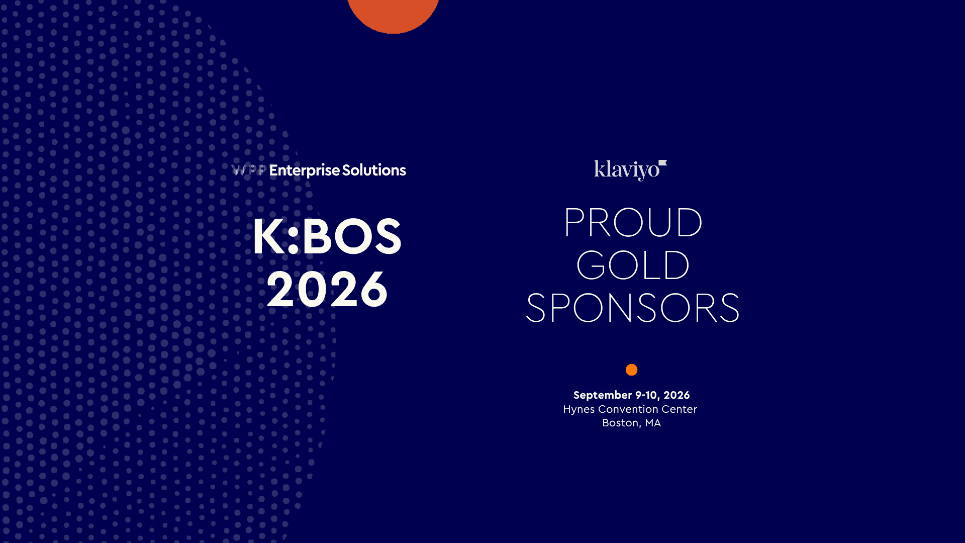 WPP Enterprise Solutions Gold Sponsor at K:Bos 2026 in Boston